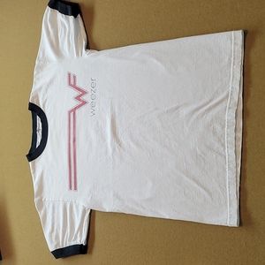Weezer 90s Band T Shirt Small Y2k (2004) Vintage Unisex Ringer Original Logo